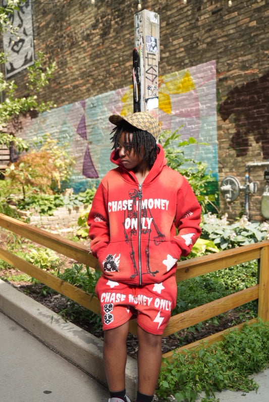 "CMO Red Zip Ups "